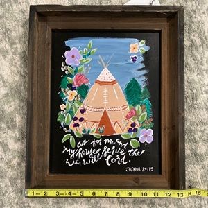 Scripture Wall Sign Wood